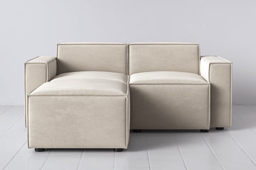 Chalk Image 1 - Model 03 2 Seater Left Chaise in Chalk Front View
