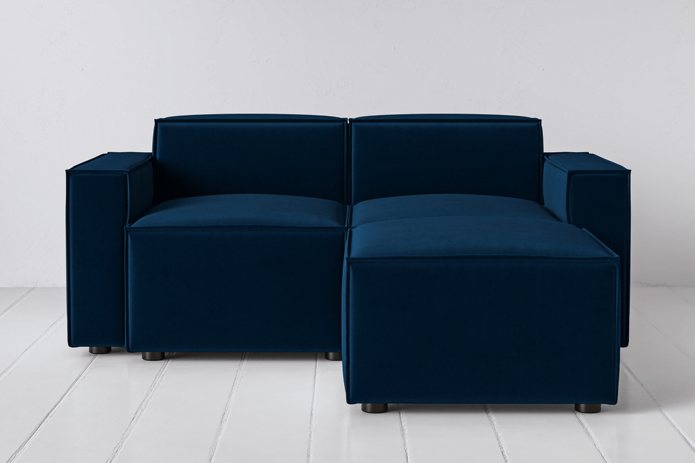 Indigo Image 1 - Model 03 2 Seater Right Chaise in Indigo Front View