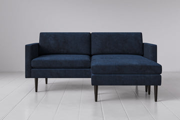 Navy Image 1 - Model 01 2 Seater Right Corner in Navy Front View