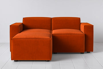 Paprika Image 1 - Model 03 2 Seater Left Chaise in Paprika Front View