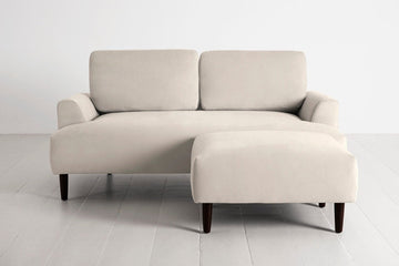 Bone Image 1 - Model 05 2 Seater Right Chaise in Bone - Front View